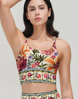 Flower exotic tropical lace tank tops