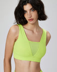 Basic ice mint V-Neck mesh breathable tank tops