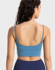 Basic strap V-neck medium support yoga sports tank tops