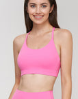 Basic highly stretchy yoga gathered light support tank tops