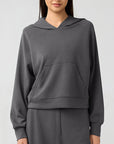 Basic loose cloud hoodie long sleeves