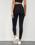 Basic no awkward line black yoga leggings