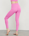 Basic peach buttock naked traceless pink leggings