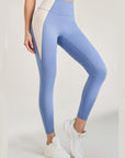 Basic fashion side colorblock leggings