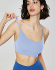 Basic spaghetti strap shock-absorbing sport tank tops