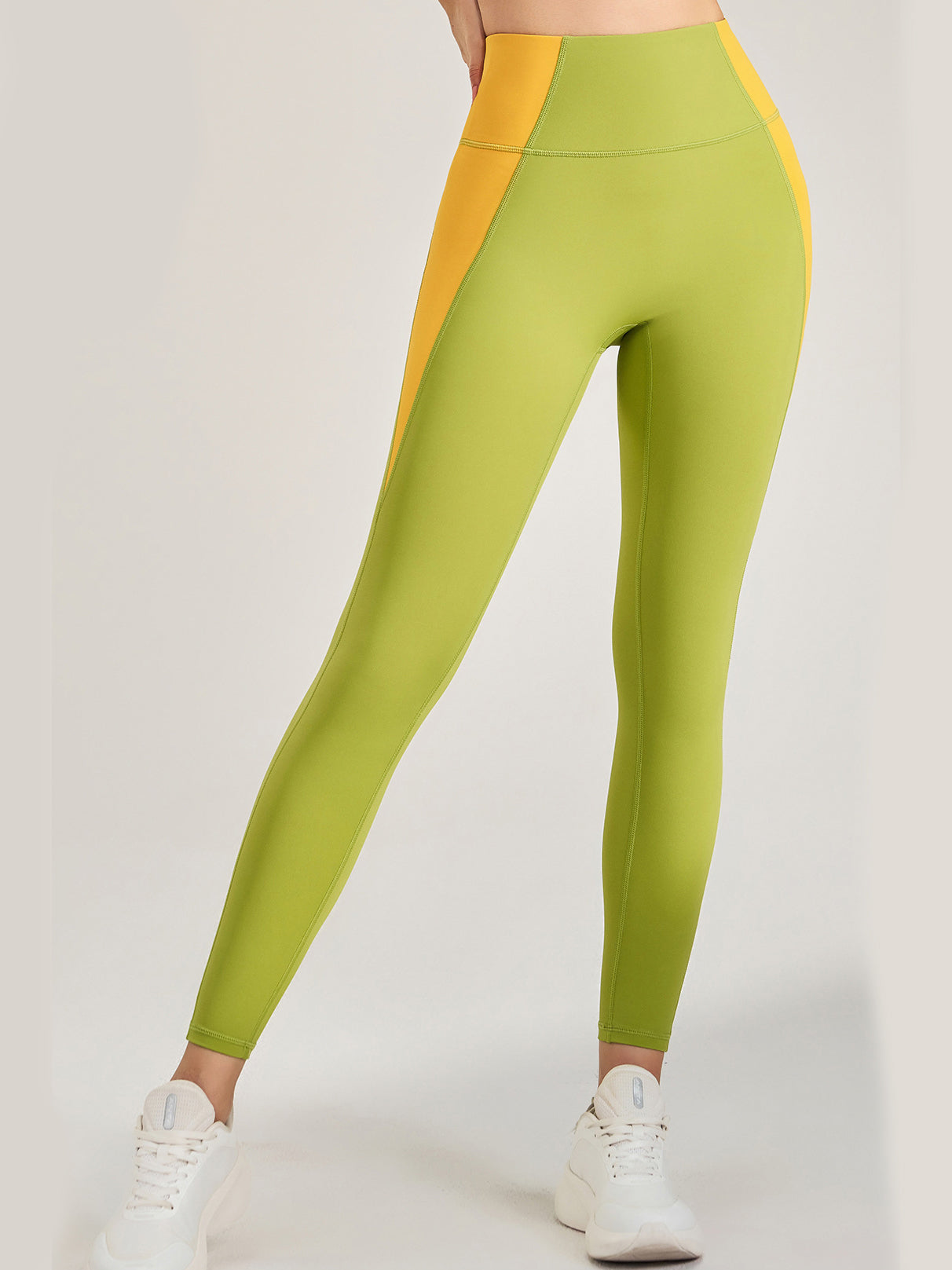 Basic fashion side colorblock leggings