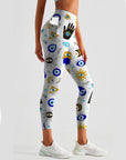 Evil eye print design leggings