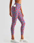 Love rainbow heart shape leggings