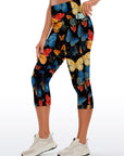 Exotic butterfly colorful elegance capris