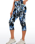 Animal snake pattern print capris