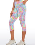 Tie dye colorful swirl capris