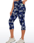 Flower dandelion blooming flying blue capris