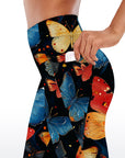 Exotic butterfly colorful elegance capris