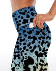 Animal natures leopard gradient capris