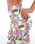 Flower apple-tree flowers seamless pattern blossom capris