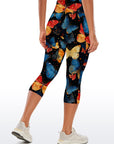 Exotic butterfly colorful elegance capris