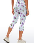 Flower orchid vine light capris