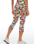 Flower hibiscus sunflower watercolor capris