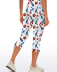 Fruits hand drawn fashion illustration lipstick cherry capris