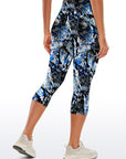 Animal snake pattern print capris