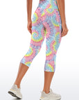 Tie dye colorful swirl capris