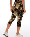 Star glowing flower star capris