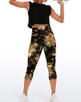 Star glowing flower star capris