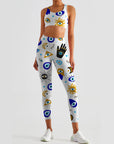 Evil eye print design leggings