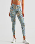 Flower vintage spring rose leggings