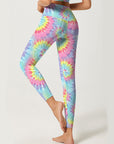 Tie dye colorful swirl leggings