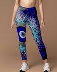 Evil eye mandala design leggings