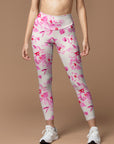 Flower peach blossom light pink leggings