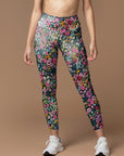 Flower colorful wildflower morning glory leggings