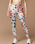 CREAMY™ retro seashell starfish waistband leggings