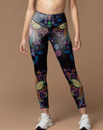 Psychedelic mexican floral leggings