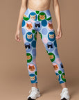 Animal colorful cat avatar leggings