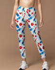 Fruits hand drawn fashion illustration lipstick cherry leggings