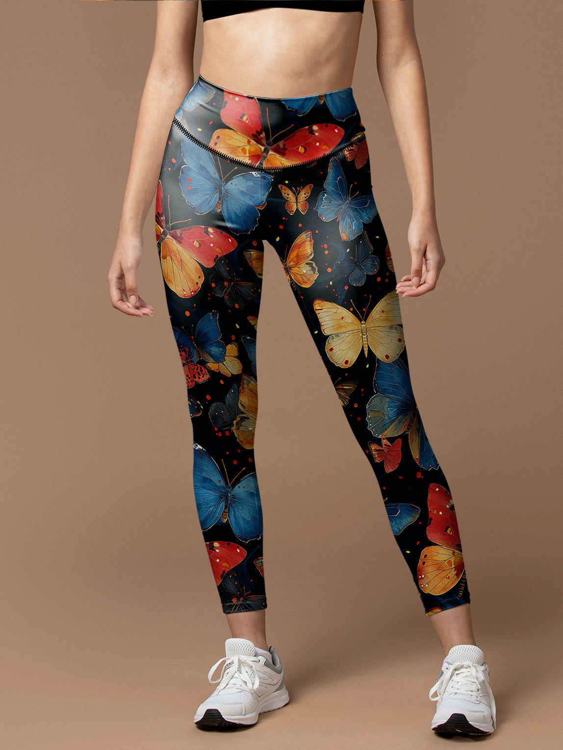 Exotic butterfly colorful elegance leggings