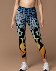 Animal natures leopard gradient leggings