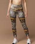 African animal leopard and zera print leggings