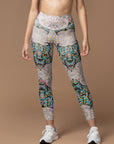 Animal mandala tiger portrait leggings