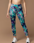 Abstract colorful round bubbles leggings