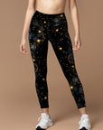 Starlight universe celestial bodies black legging