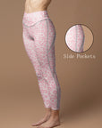 Animal pink leopard print high waisted leggings