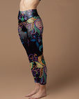 Psychedelic mexican floral leggings