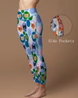 Animal colorful cat avatar leggings