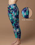 Abstract colorful round bubbles leggings