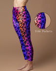 Animal leopard contrast gradient print leggings