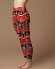 Christmas hand-drawn ethno pattern leggings