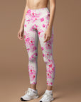 Flower peach blossom light pink leggings